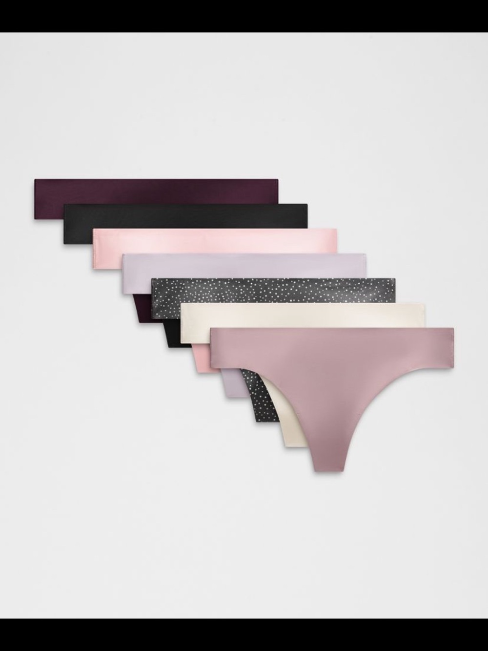 Lululemon InvisiWear Mid-Rise Thong Underwear 7 Pack